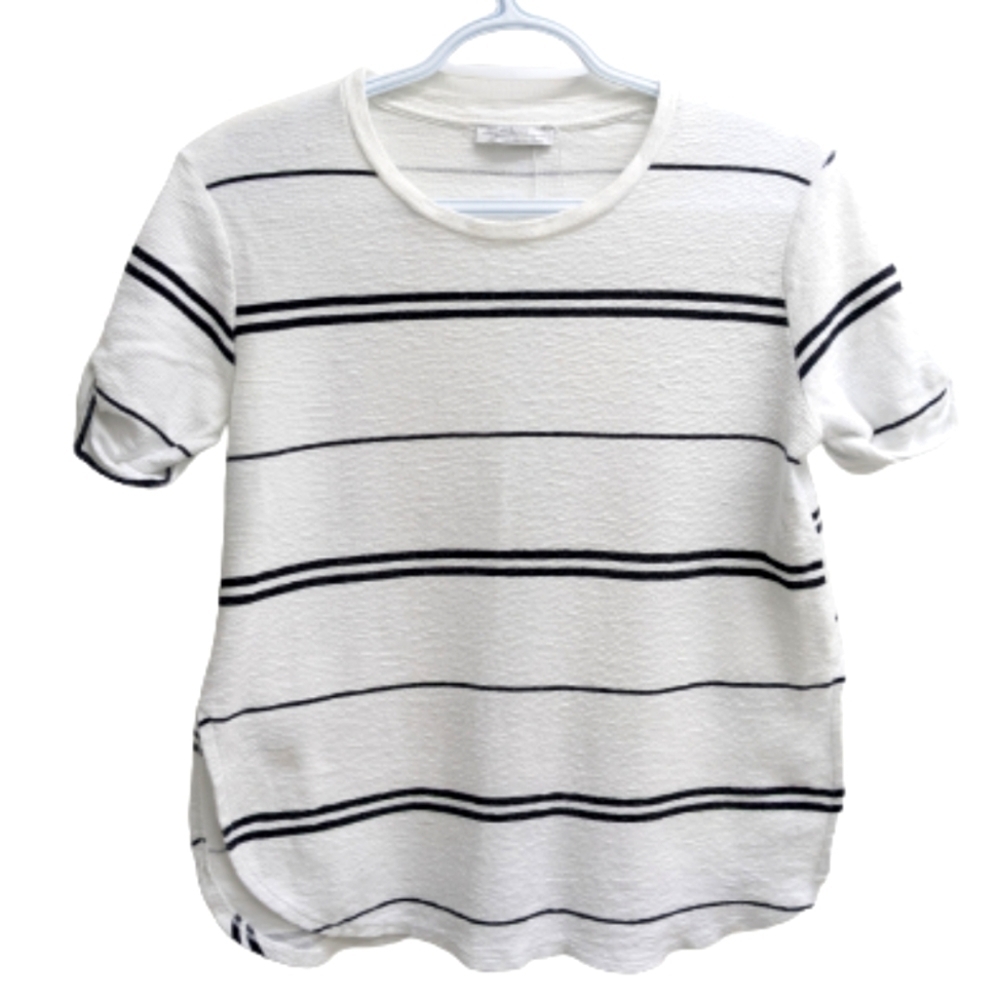 Zara Trafaluc women's striped black and white top size S
